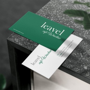 Clean minimal business card mockup 53